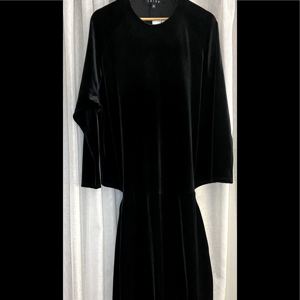 Black Velvet Illusion Dress